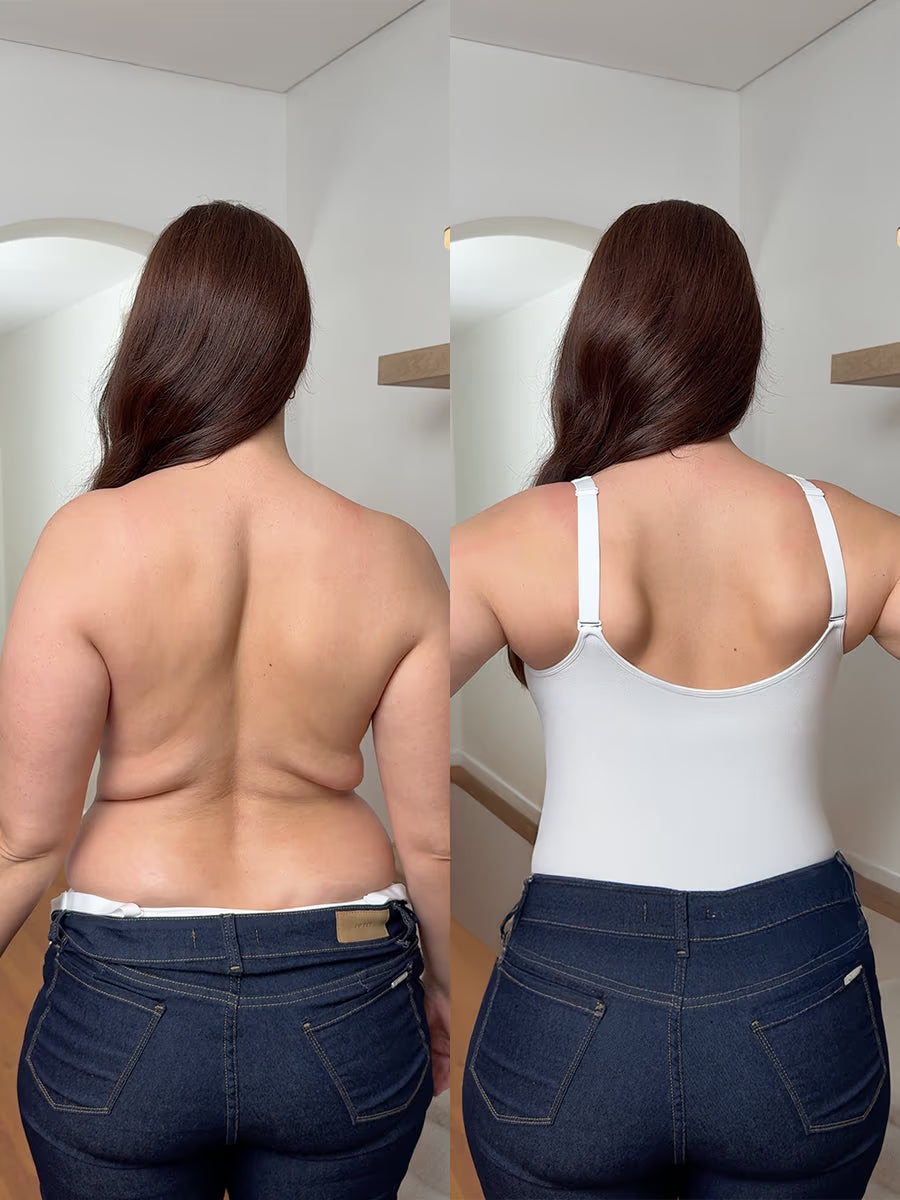 Modelująca koszulka z wbudowanym biustonoszem